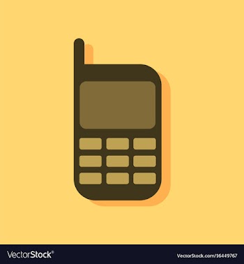 Flat icon design collection cellphone silhouette vector image