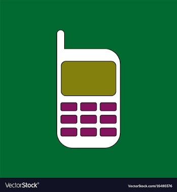 Flat icon design collection cellphone silhouette vector image
