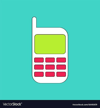 Flat icon design collection cellphone silhouette vector image