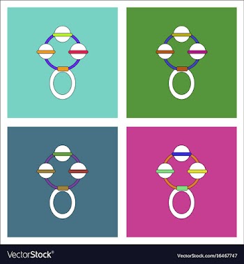 Flat icon design collection children beanbag vector image