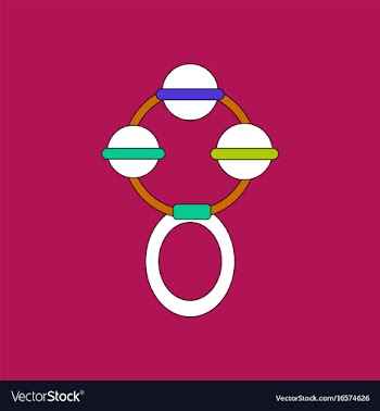 Flat icon design collection children beanbag vector image