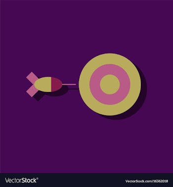 Flat icon design collection children darts vector image