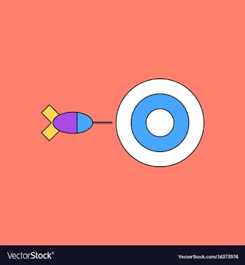 Flat icon design collection children darts vector image