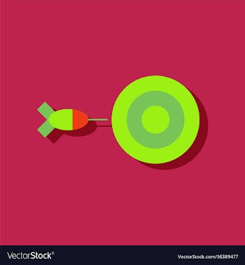 Flat icon design collection children darts vector image