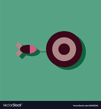 Flat icon design collection children darts vector image