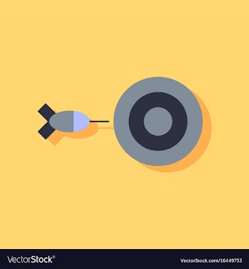 Flat icon design collection children darts vector image