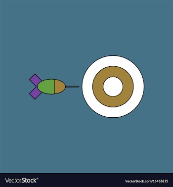 Flat icon design collection children darts vector image