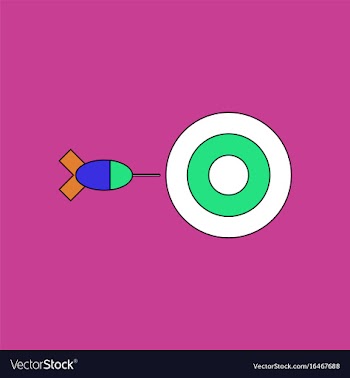 Flat icon design collection children darts vector image