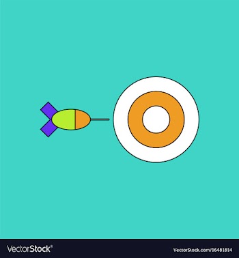 Flat icon design collection children darts vector image