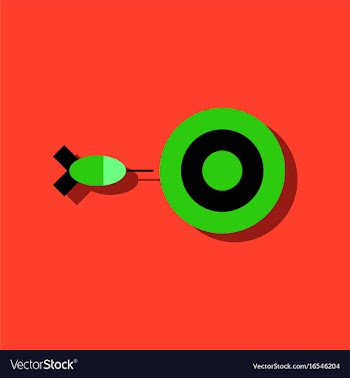Flat icon design collection children darts vector image