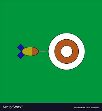 Flat icon design collection children darts vector image