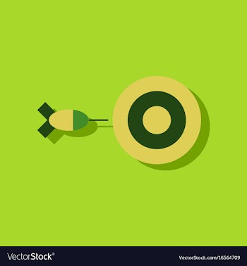 Flat icon design collection children darts vector image
