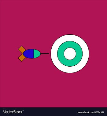 Flat icon design collection children darts vector image