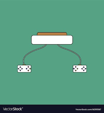 Flat icon design collection children game console vector image