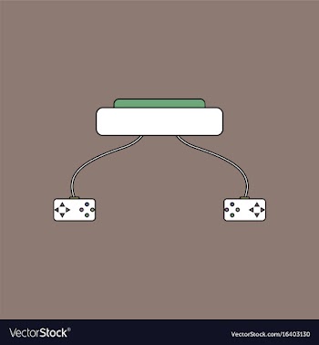 Flat icon design collection children game console vector image
