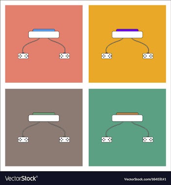 Flat icon design collection children game console vector image