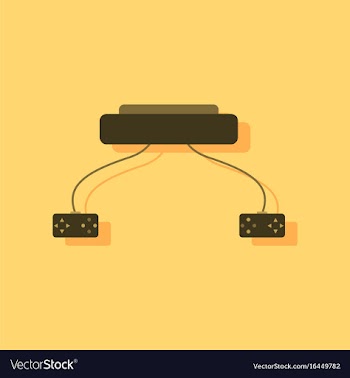 Flat icon design collection children game console vector image
