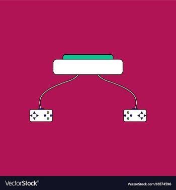 Flat icon design collection children game console vector image
