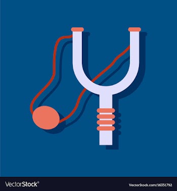 Flat icon design collection children slingshot in vector image