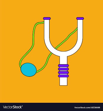 Flat icon design collection children slingshot vector image