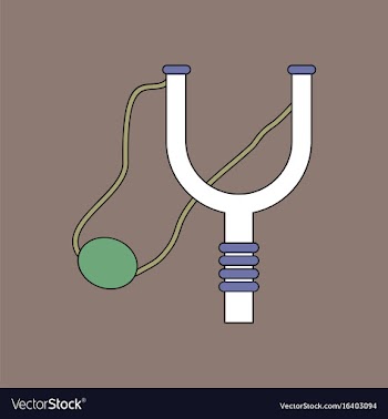 Flat icon design collection children slingshot vector image