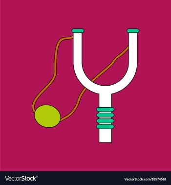 Flat icon design collection children slingshot vector image
