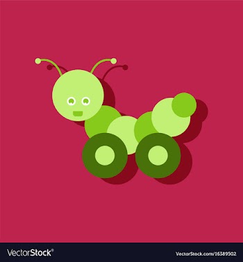 Flat icon design collection children toy vector image