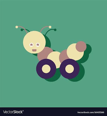 Flat icon design collection children toy vector image
