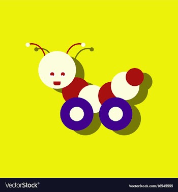 Flat icon design collection children toy vector image