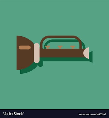 Flat icon design collection children trumpet in vector image