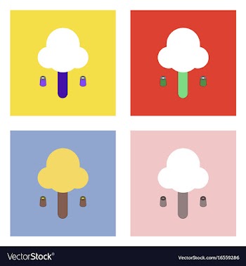 Flat icon design collection chimney-stalk vector image