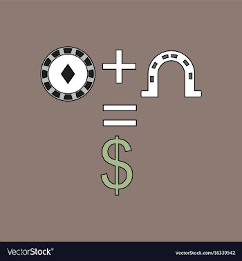 Flat icon design collection chip horseshoe dollar vector image