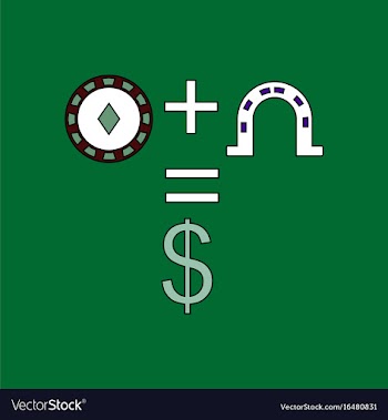 Flat icon design collection chip horseshoe dollar vector image