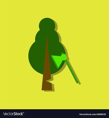 Flat icon design collection chopping wood in vector image