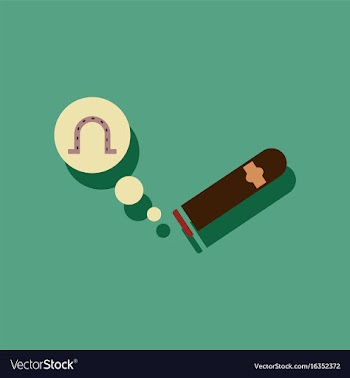 Flat icon design collection cigar and horseshoe vector image