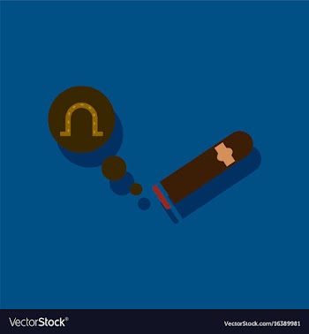 Flat icon design collection cigar and horseshoe vector image