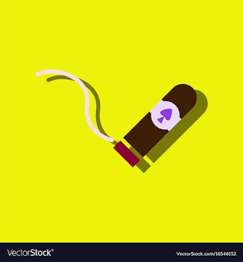 Flat icon design collection cigar and smoke in vector image