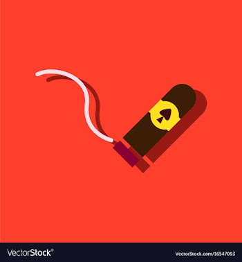 Flat icon design collection cigar and smoke in vector image