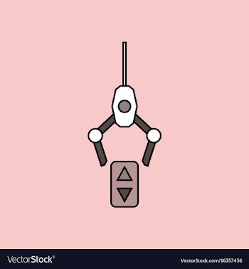 Flat icon design collection crane lifts vector image