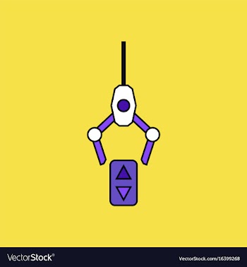 Flat icon design collection crane lifts vector image