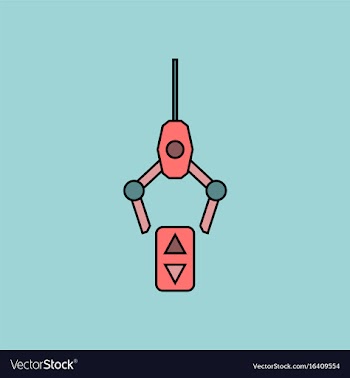 Flat icon design collection crane lifts vector image