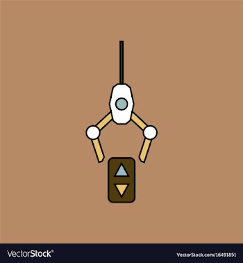 Flat icon design collection crane lifts vector image