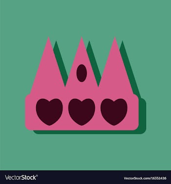 Flat icon design collection crown silhouette in vector image