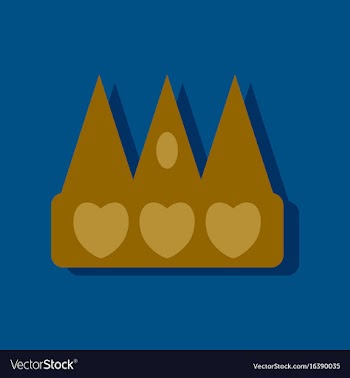 Flat icon design collection crown silhouette in vector image