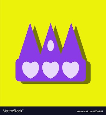Flat icon design collection crown silhouette in vector image