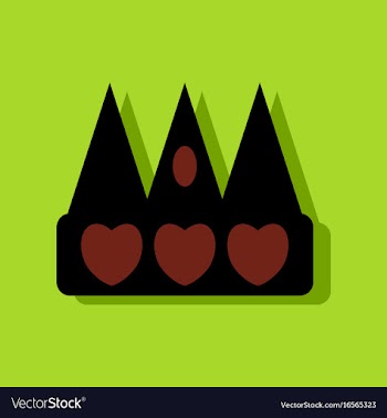 Flat icon design collection crown silhouette in vector image