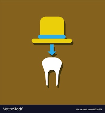 Flat icon design collection dental crown in vector image