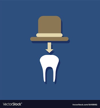 Flat icon design collection dental crown in vector image