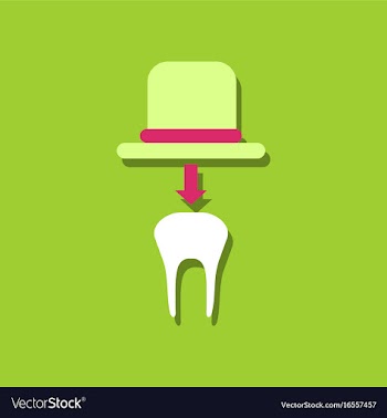 Flat icon design collection dental crown in vector image