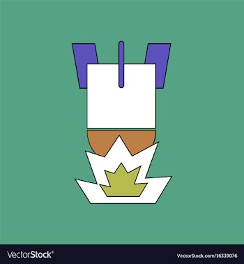 Flat icon design collection detonation of bomb vector image